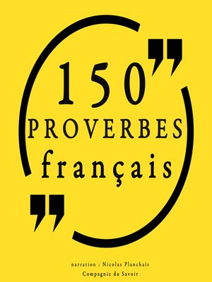 cover image of 150 Proverbes français